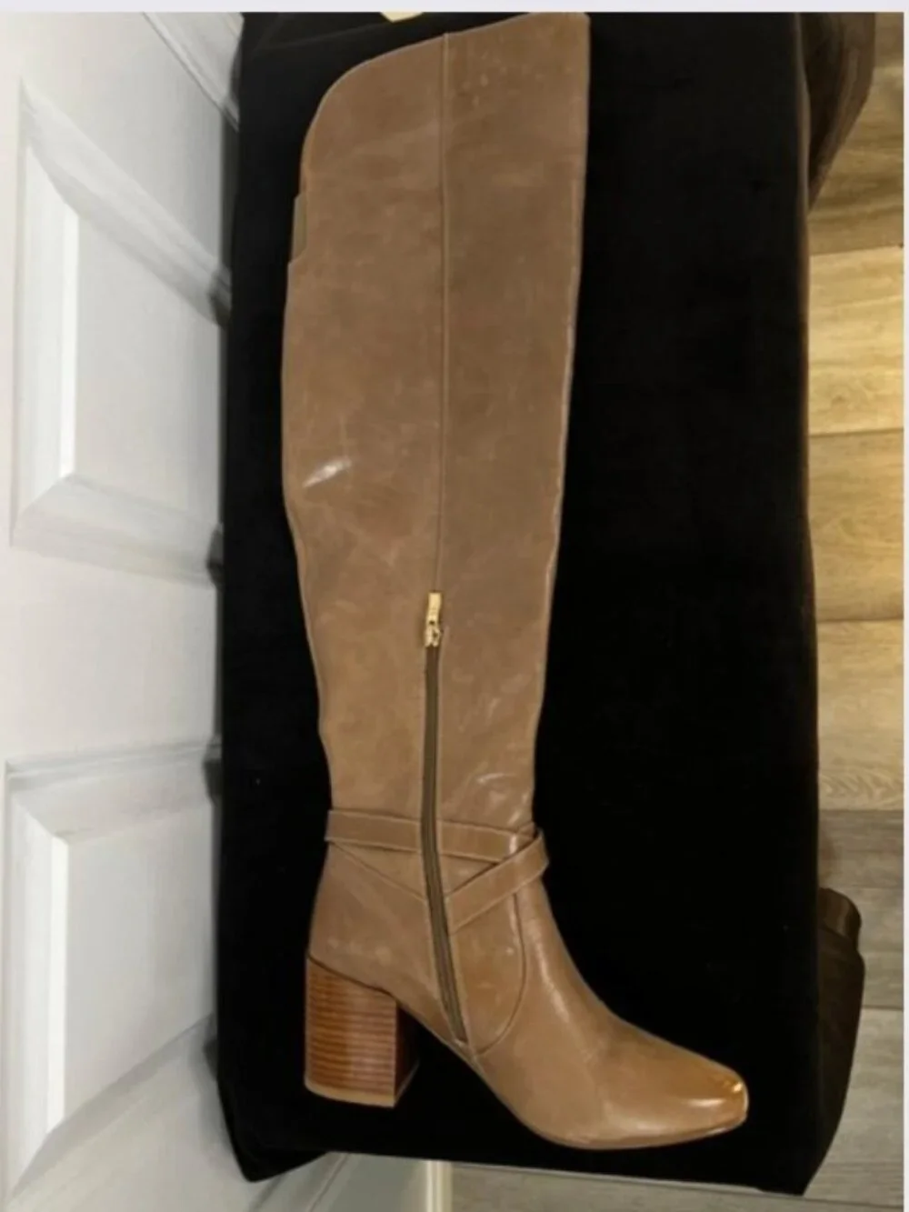 Matiko Lakota Over-The-Knee Boots in Tan Leather – Size 9 / 39 Euro - NEW